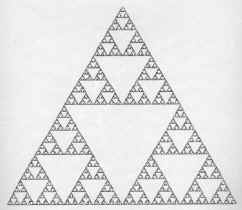 Le triangle de Sierpinski.