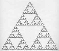 Le triangle de Sierpinski.