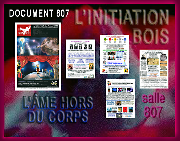 Ce DOCUMENT 807 est disponible dans la SALLE 807 du Club CRÉÉE