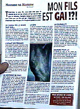 mag: Corps & Ame article  mon fils est Gai!?!